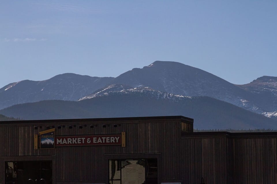 Fantastic mountain views from the deck