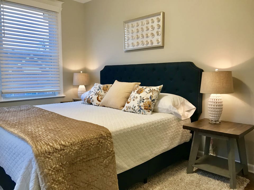 Bedroom 1: King bed , second floor