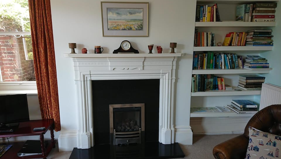 Fireplace in the lounge