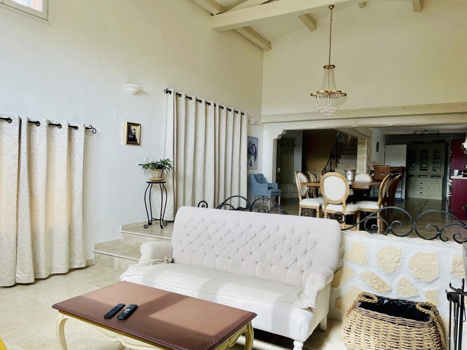 Living room, TV area. 
