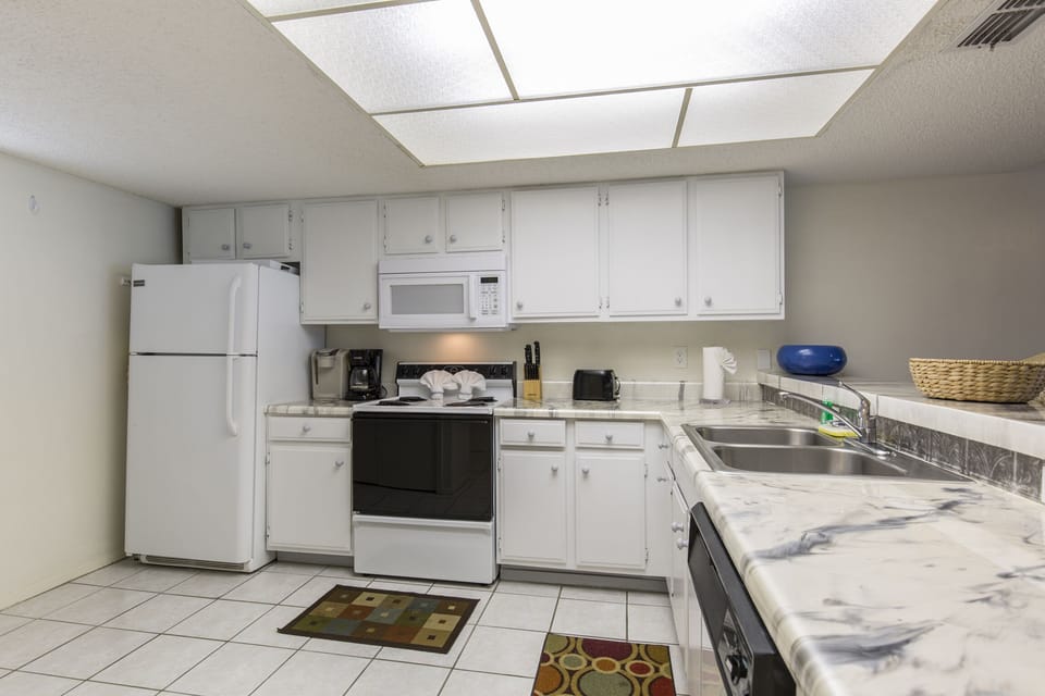 Fully stocked kitchen