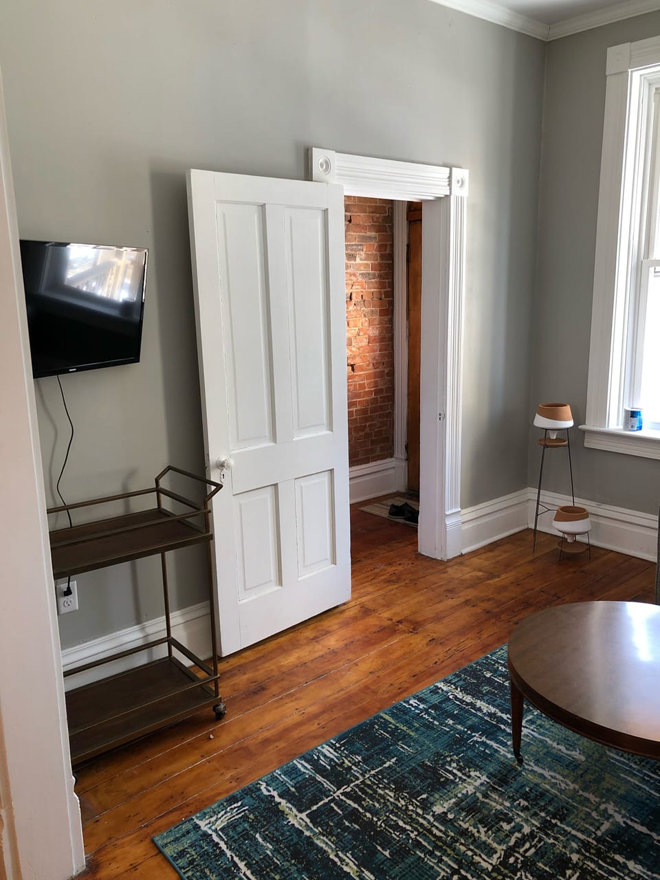 Television hooked up to Netflix, Hulu plus, and Amazon Prime