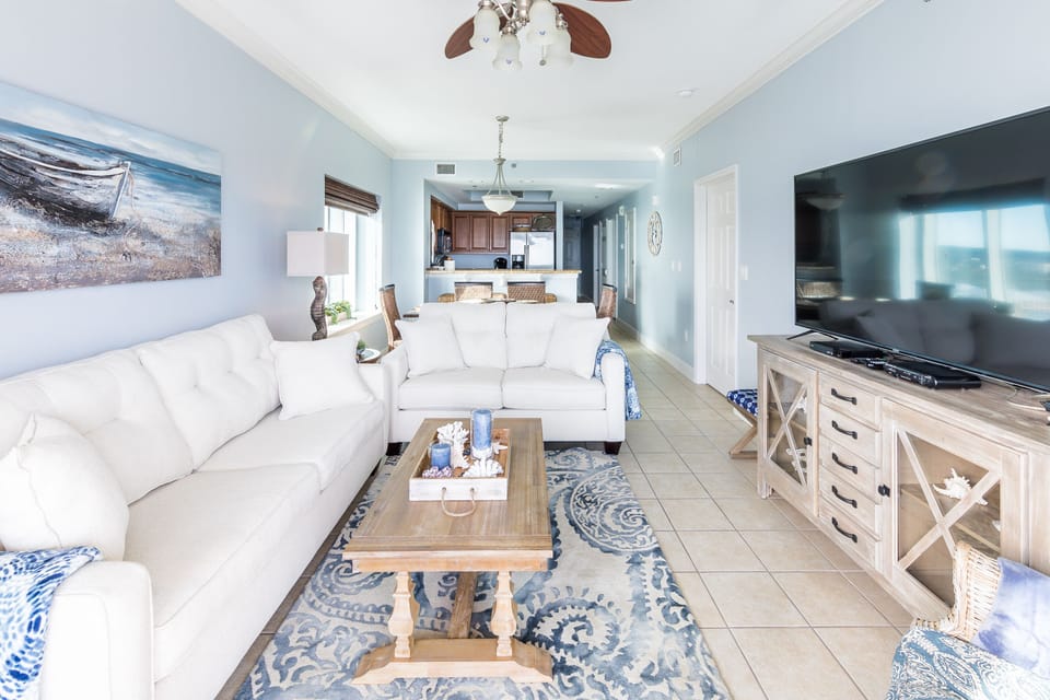 Lots of comfortable seating to enjoy family time.