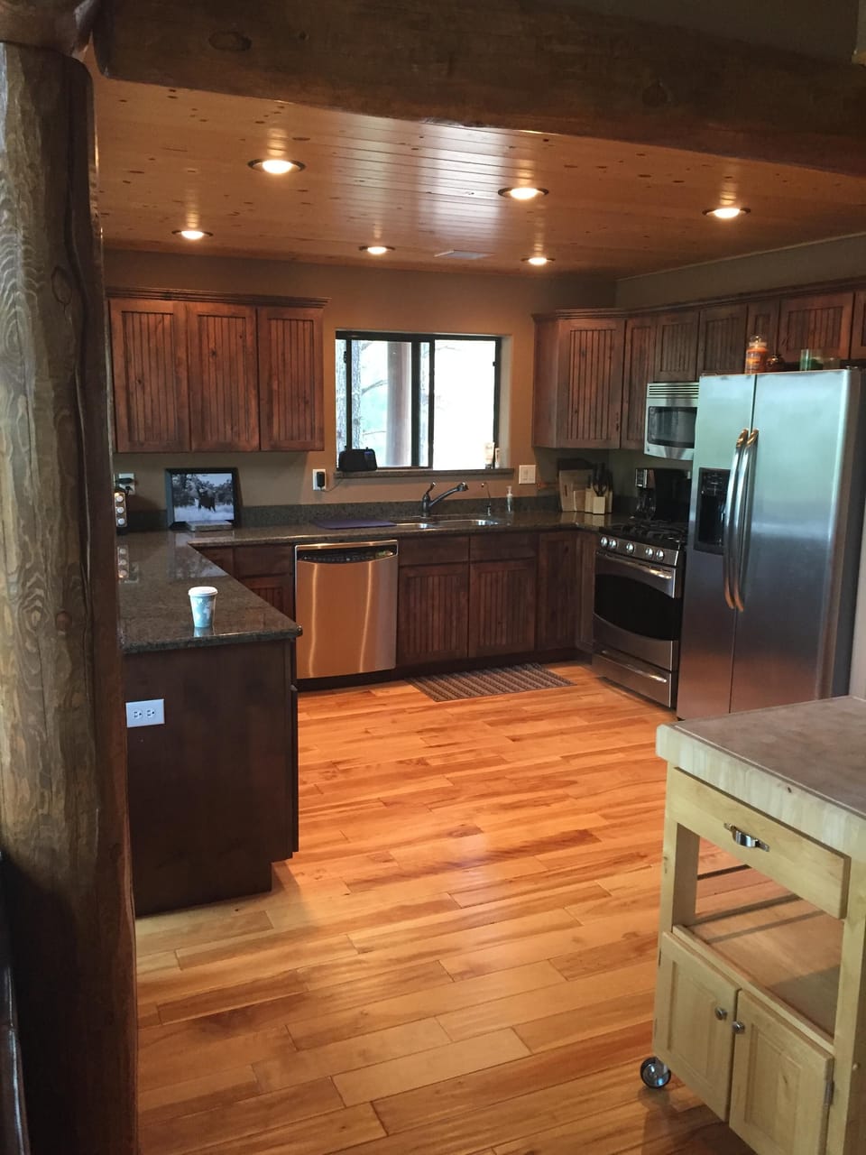 Large kitchen with stainless steel appliances and all amenities of home