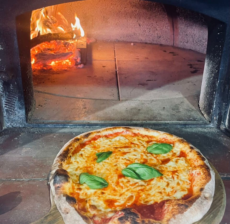 Fresh out of the wood-burning oven