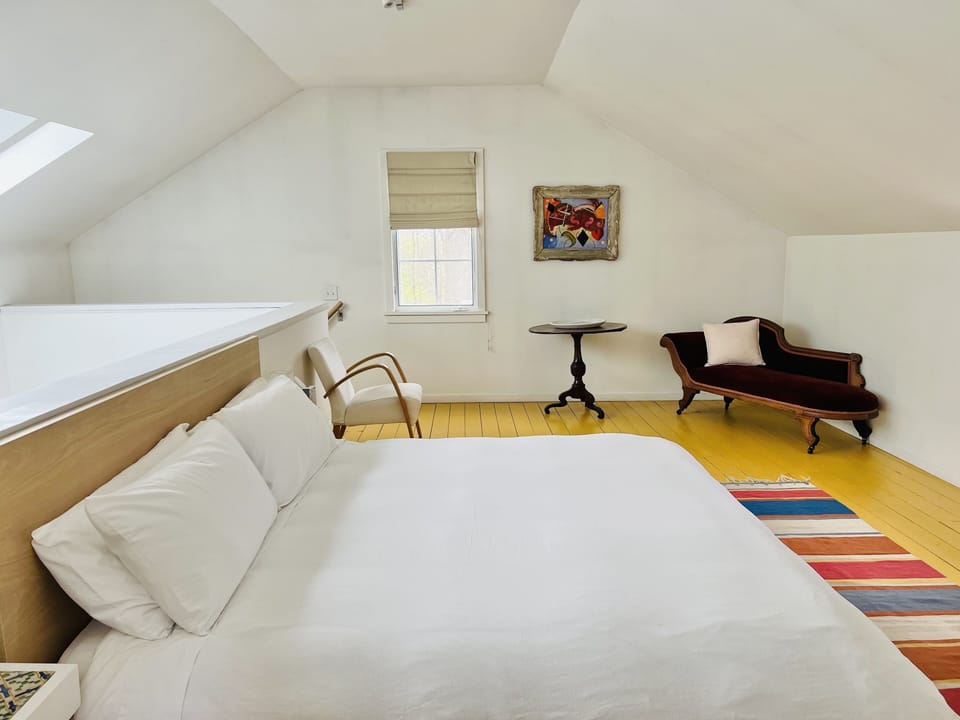 Sleep loft with king size bed