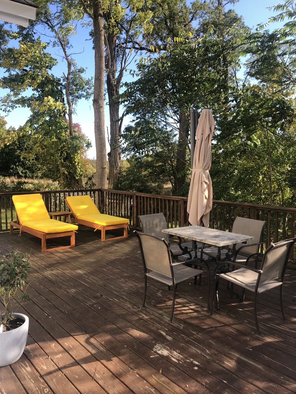 Your own private patio.
