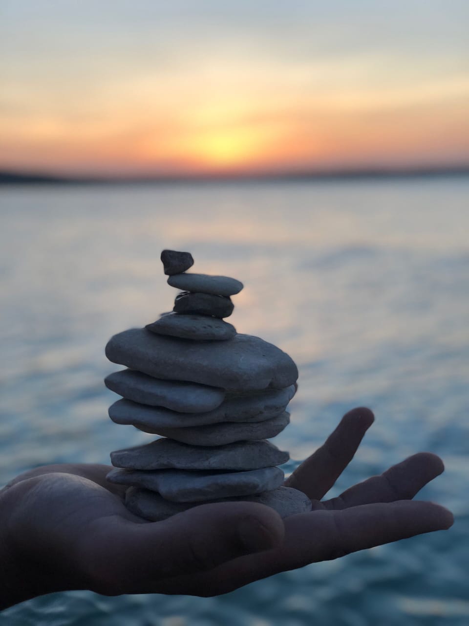 Complimentary skipping rocks.  World-class skippers at your toetips.