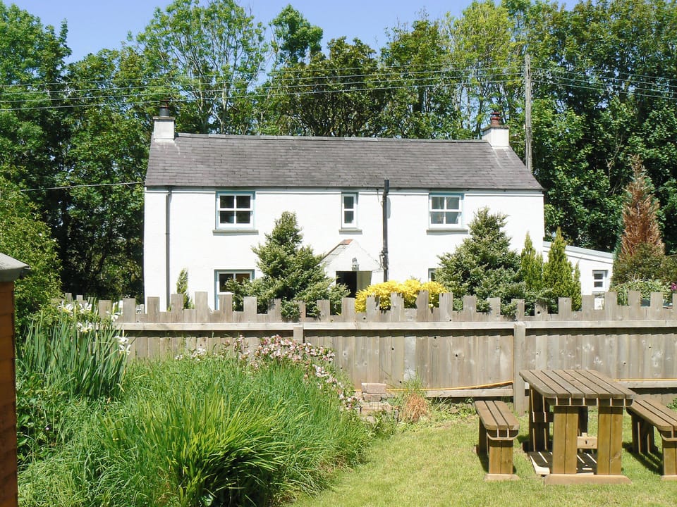 Wonderful cottage as seen from the top garden | Woodlands Cottage, Hook, near Haverfordwest