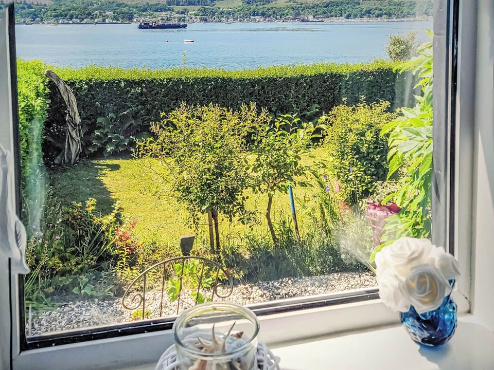 View from bedroom window | Firwood Apartment, Kilmun, near Dunoon