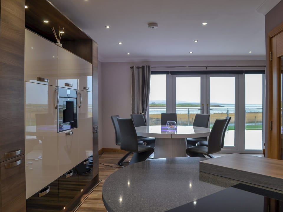 Kitchen with dining area | Skipper&rsquo;s Retreat, Clachan Sands, Isle of North Uist