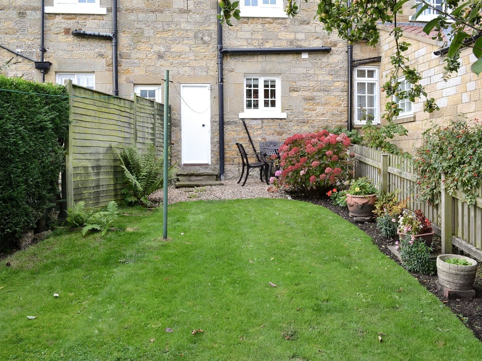 Wonderful enclosed garden to the rear | Derwent Cottage, Wrench Green, near Scarborough