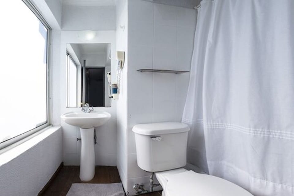 Classic Double Room, 1 Double Bed, Non Smoking (Baño privado) | Bathroom | Shower, rainfall showerhead, free toiletries, towels