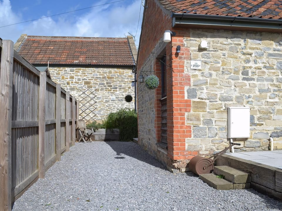 The double bedroom as seen from the en-suite | The Stable - Townsend Pod and The Stable, Moorlinch, near Bridgwater