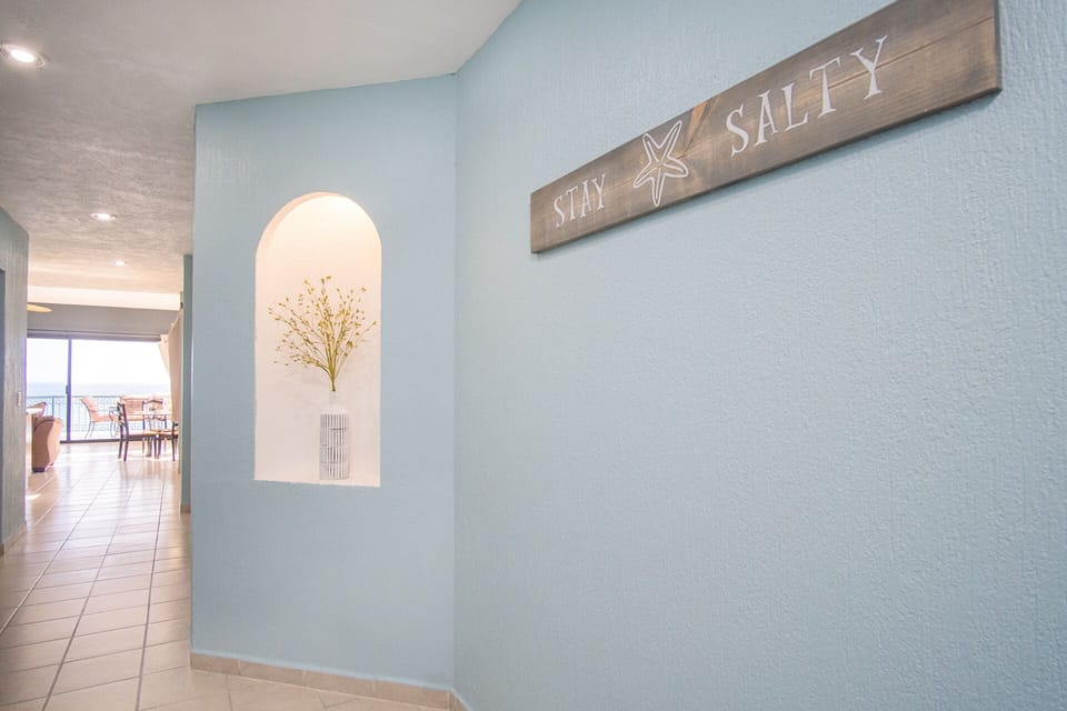 Entry hall sets the mood.