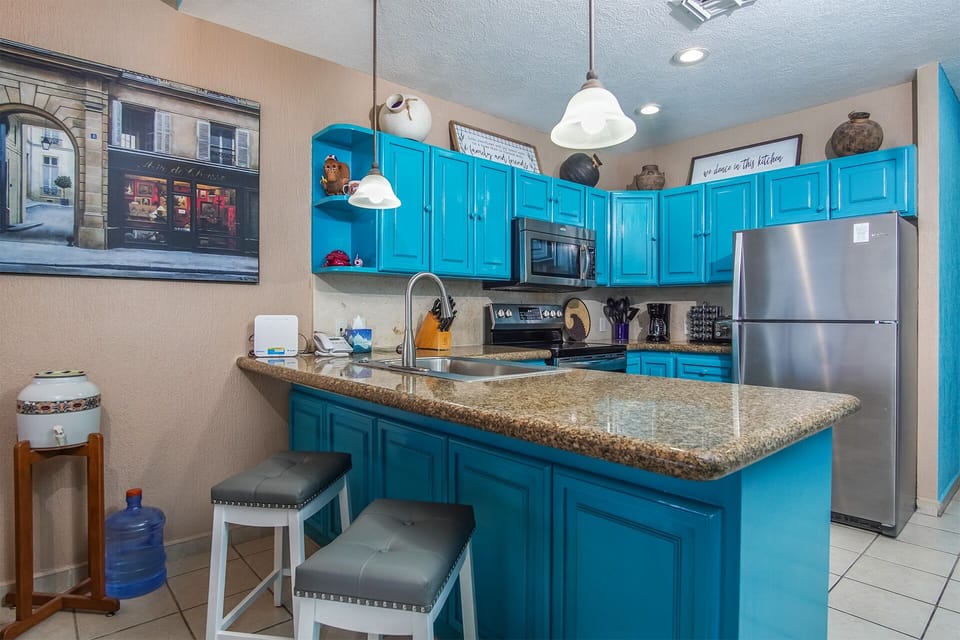The charming kitchen.