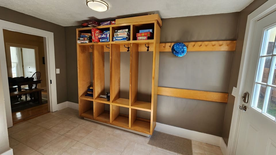 Laundry Room with games and cubbies