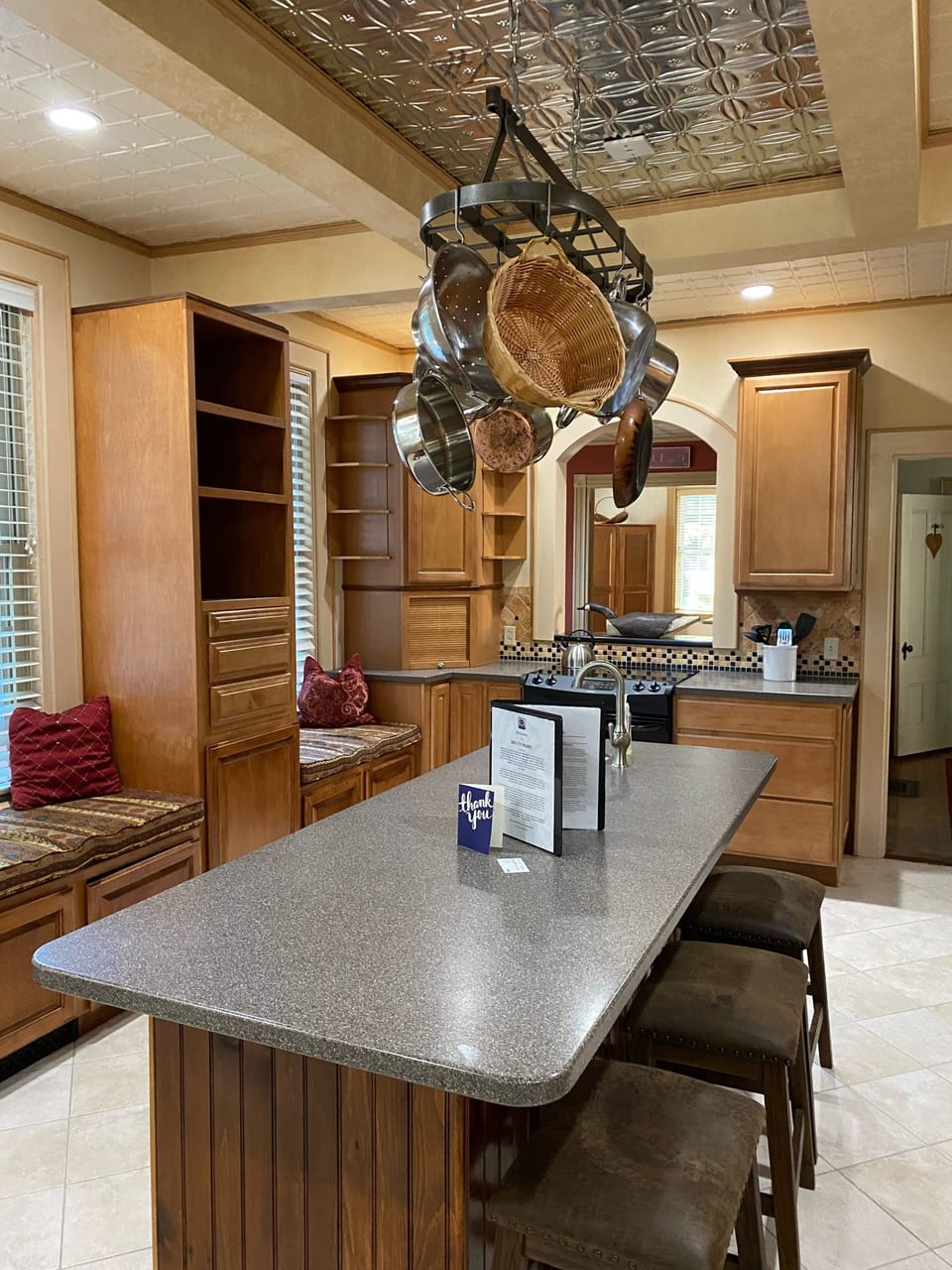 Huge Eat-In Kitchen - with island and window seats. You’ll never want to leave.!