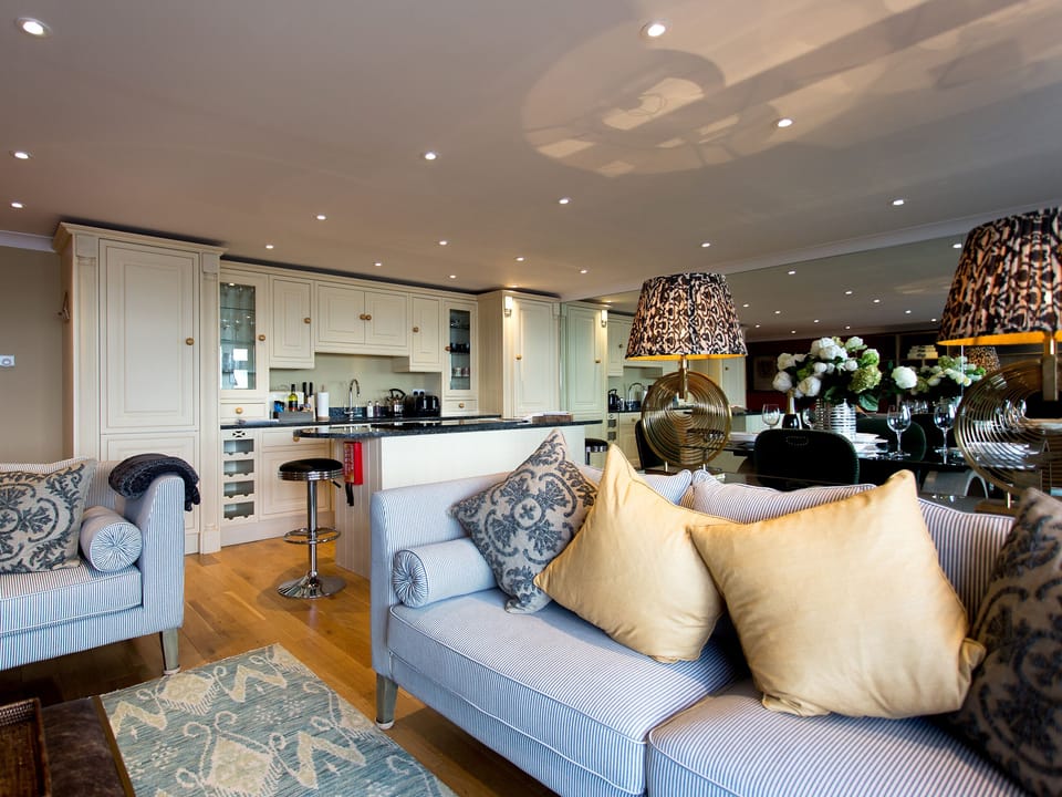 Open plan living space | Solent View Apartment, Cowes