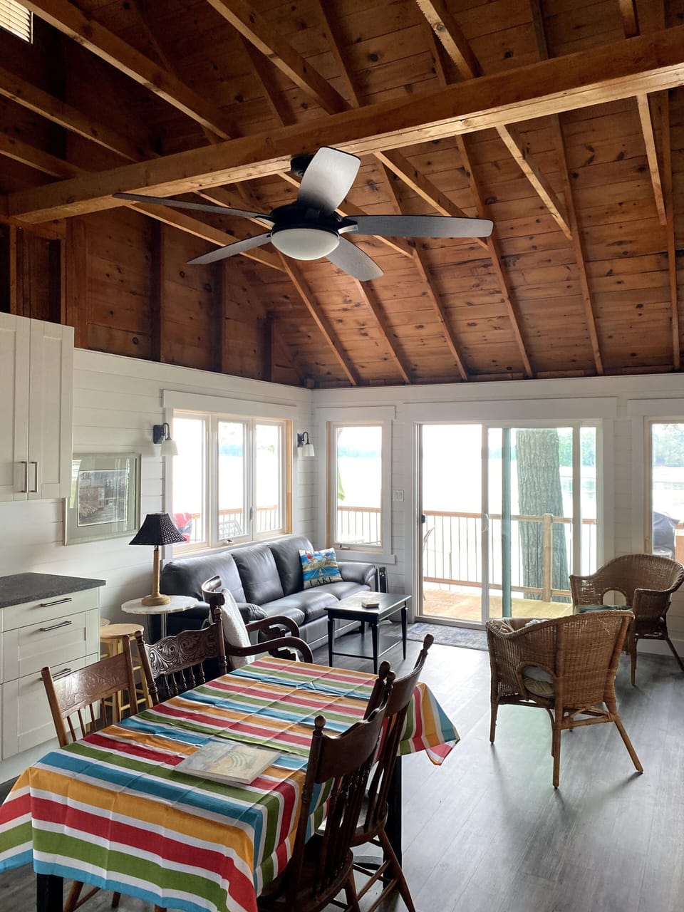 Newly renovated kitchen and great room.