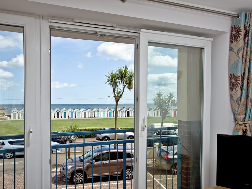 Patio doors leading to Juliet balcony | 16 Belvedere Court, Paignton