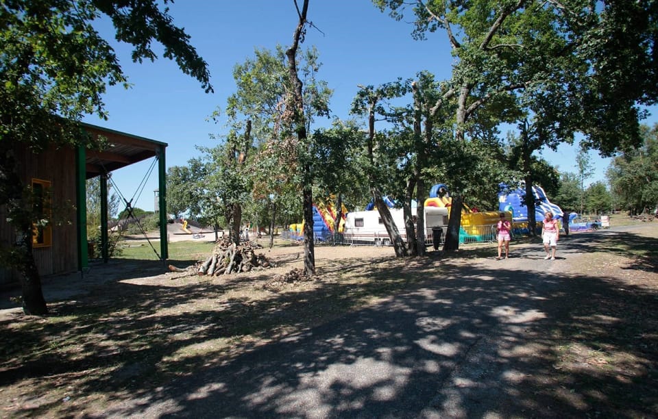 Share laughs in the kid's playground area.