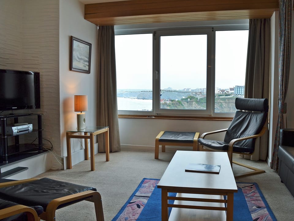 Cosy living area with amazing views | Towan View, Newquay