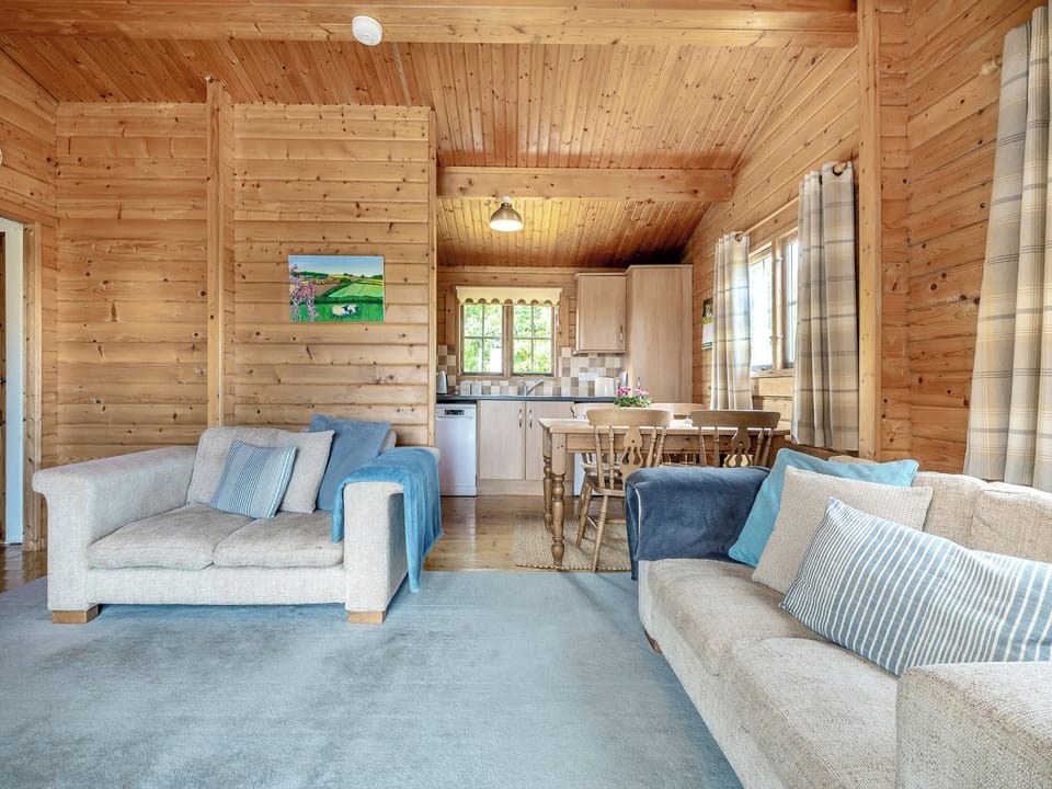 Open plan living space | Field Lodge, Netherseal