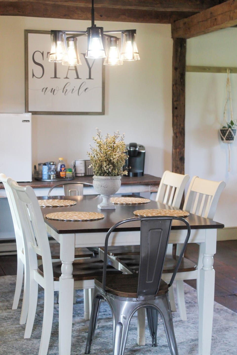 small kitchenette on main floor