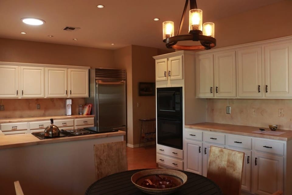 Kitchen and eating area