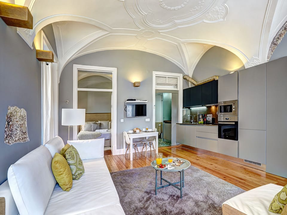 Apartment, 1 Bedroom | Living room | LCD TV