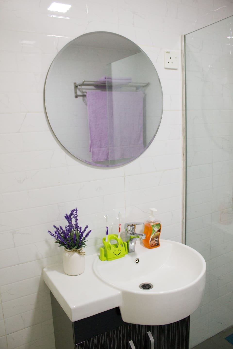 All new sparkling clean and comfortable bathroom