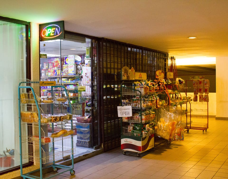 grocery shop on level 1 