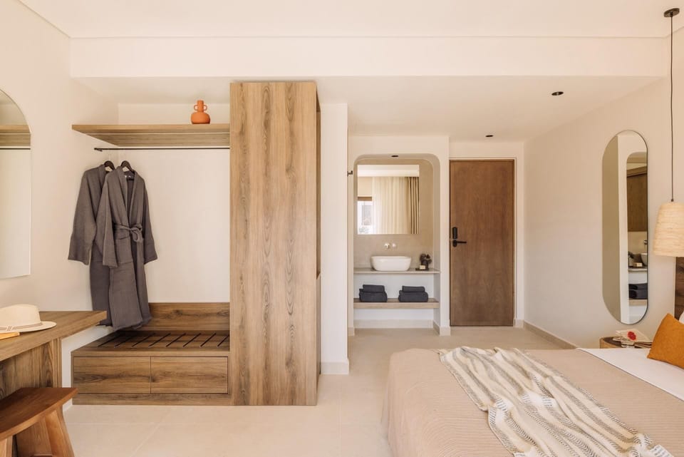 Superior Double, Inland View | Premium bedding, in-room safe, iron/ironing board, free WiFi