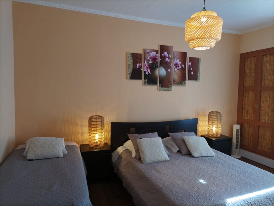 Family Triple Room, Multiple Beds, Courtyard View (Africaine) | 1 bedroom, premium bedding, memory foam beds, individually decorated