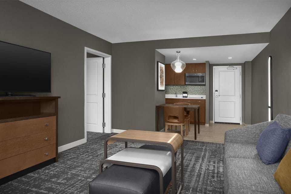 Suite, 1 King Bed, Non Smoking | Living area | LCD TV