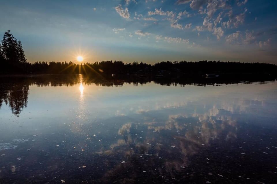 Sunset over the bay