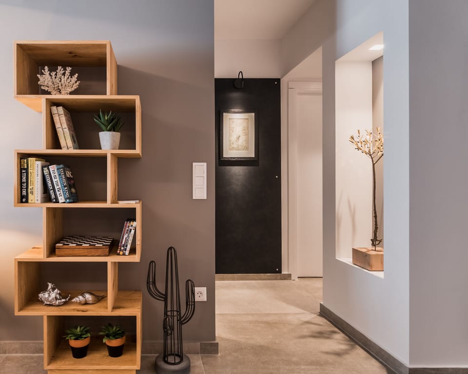 Relax in the spacious, cool living area.