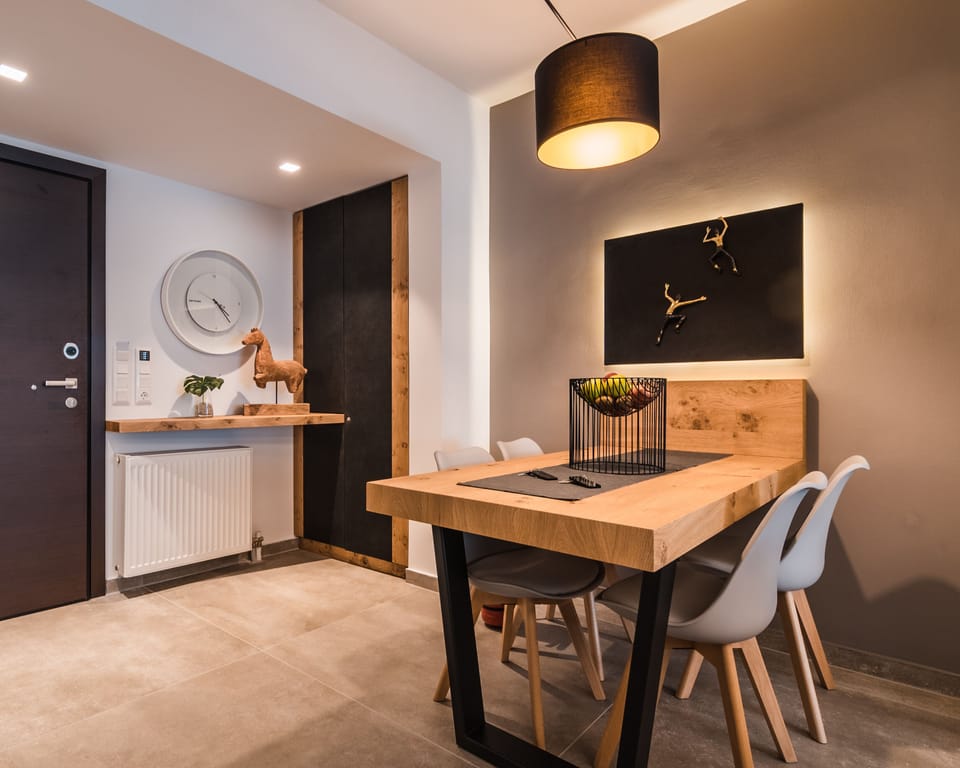 Relax in the spacious, cool living area.