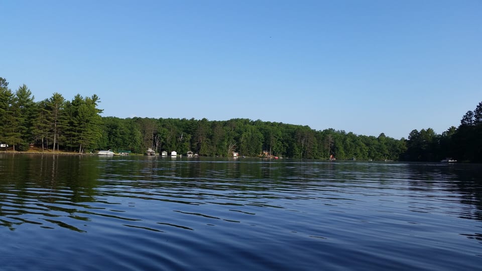 view from the dock overlooking the bay