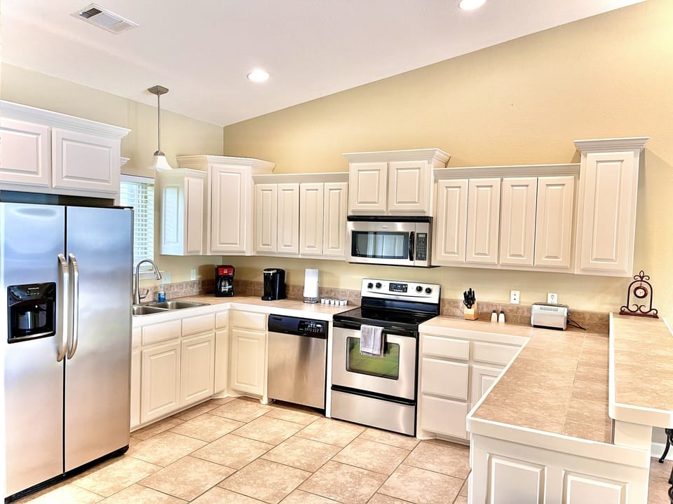 Try out a new recipe in the fully equipped kitchen