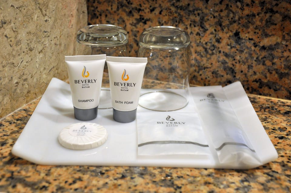 Free toiletries, hair dryer (on request), slippers, bidet