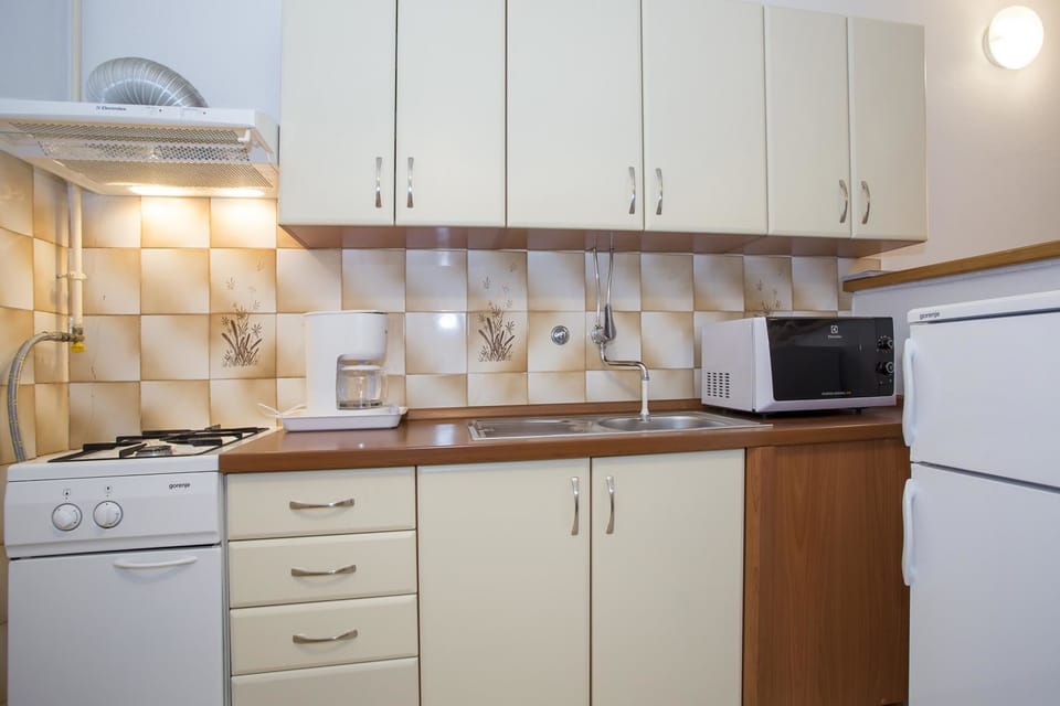 Standard Apartment, 3 Bedrooms (0129) | Private kitchen | Fridge, microwave, stovetop, coffee/tea maker
