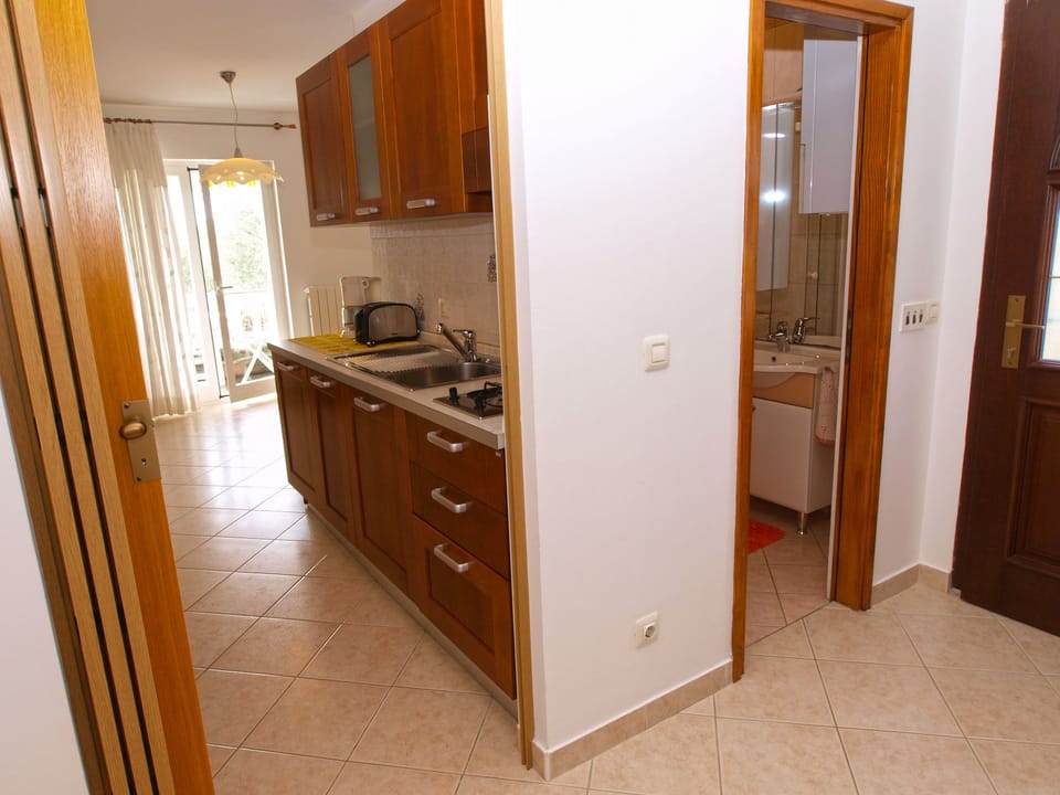 Standard Apartment, 1 Bedroom (0257) | Private kitchen | Fridge, microwave, stovetop, electric kettle