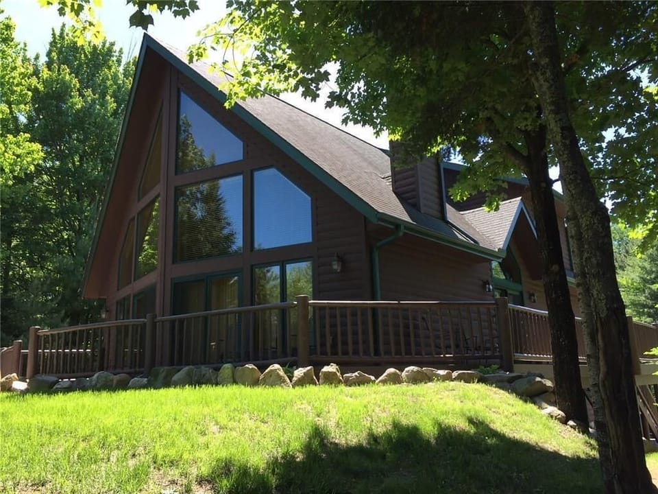 side view of home from water