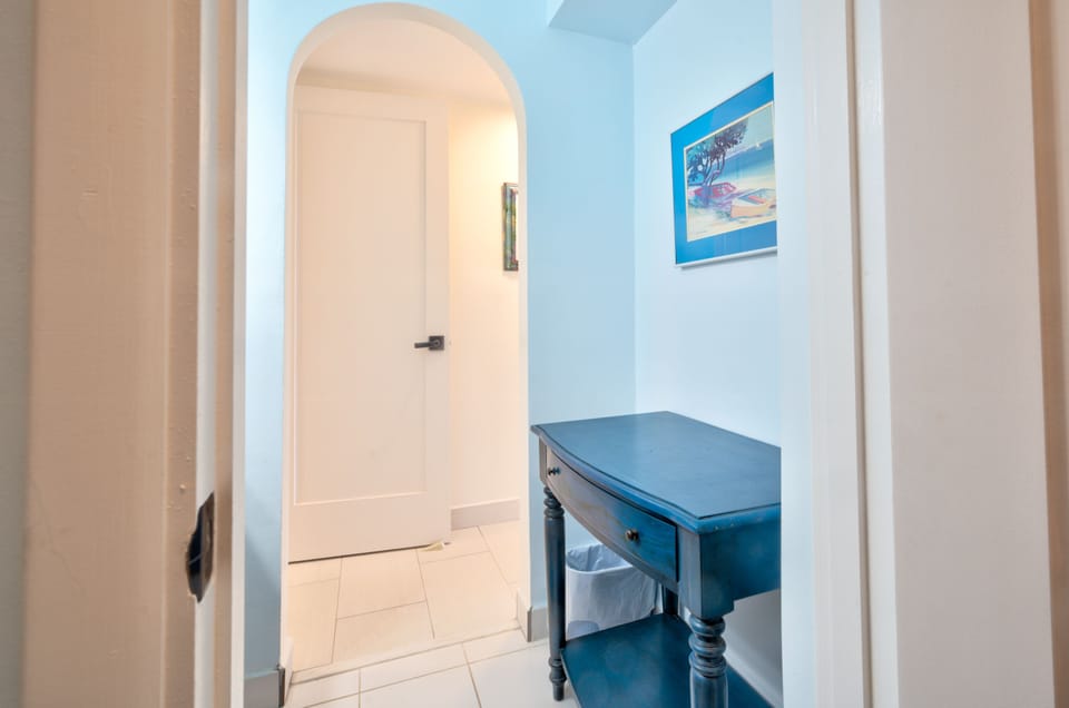 Seaside Master Suite Bathroom Table For Your Personal Items