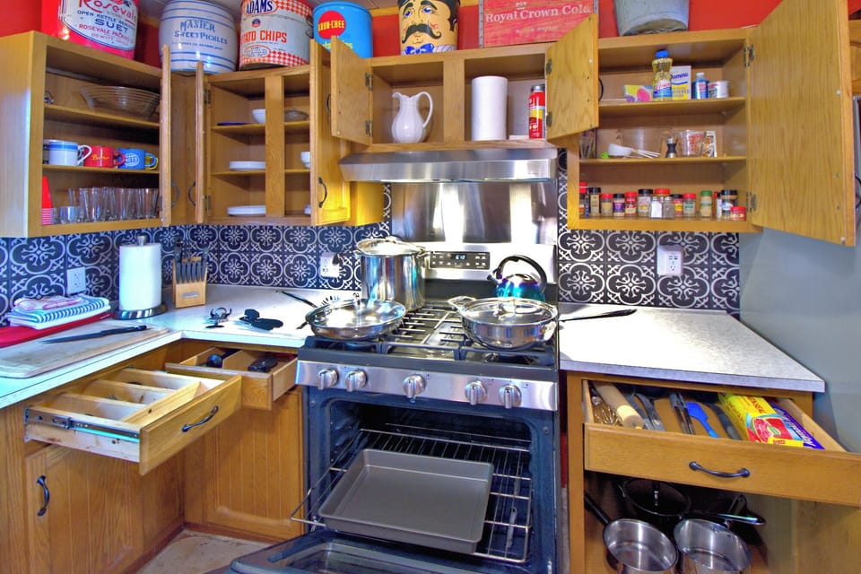 Fully stocked kitchen with everything you need