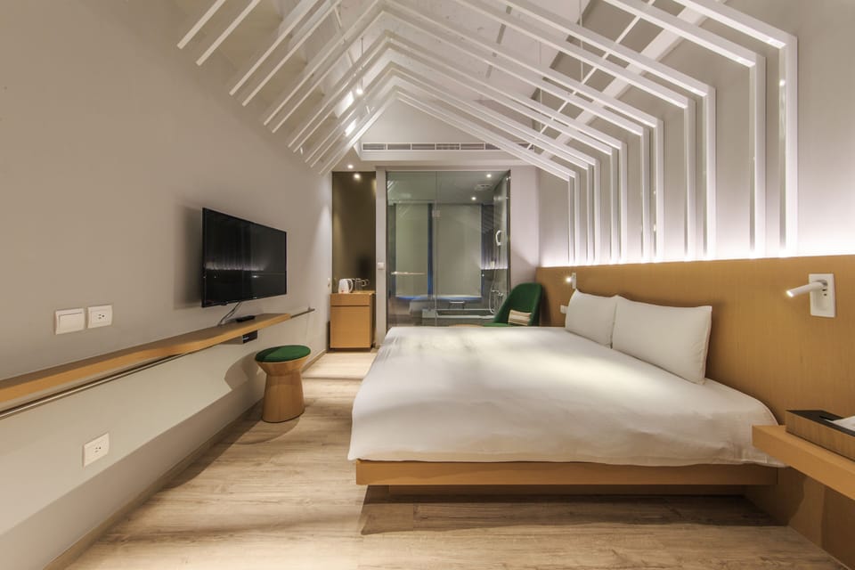 Superior Double Room, 1 Queen Bed | 1 bedroom, down comforters, blackout drapes, iron/ironing board