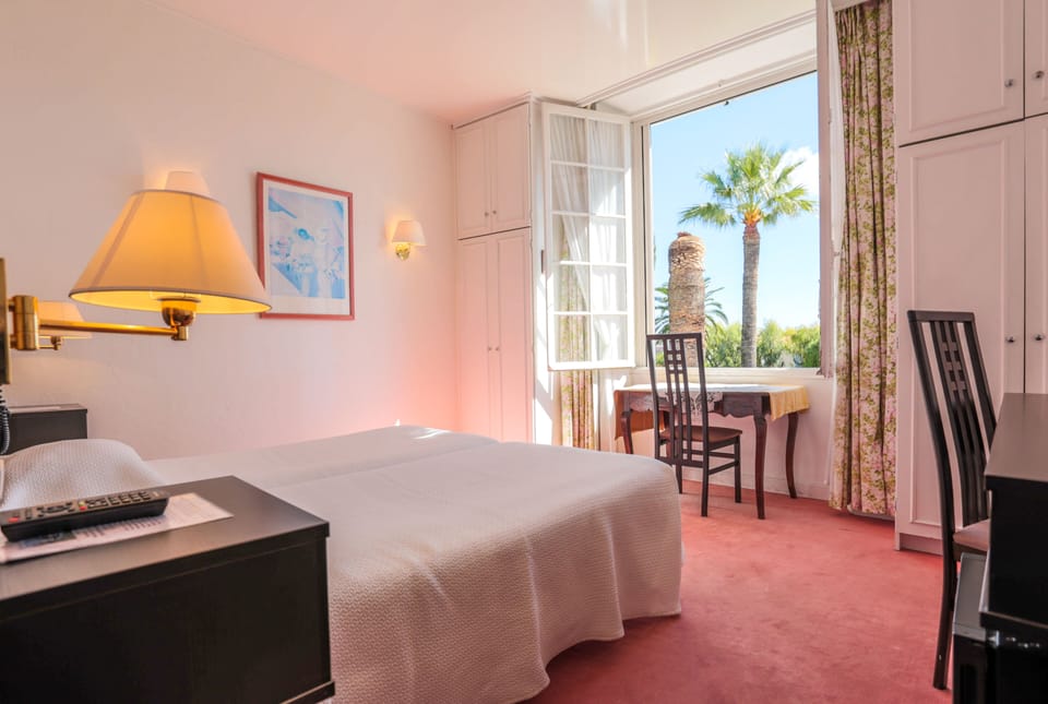 Superior Double Room, 1 Queen Bed, Pool View | In-room safe, individually decorated, desk, blackout drapes