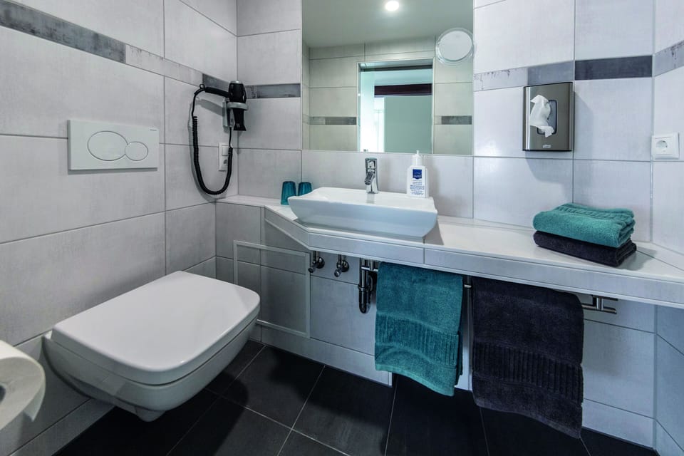 Business Double or Twin Room | Bathroom | Shower, rainfall showerhead, free toiletries, hair dryer